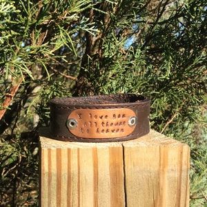 Leather cuff-bracelet